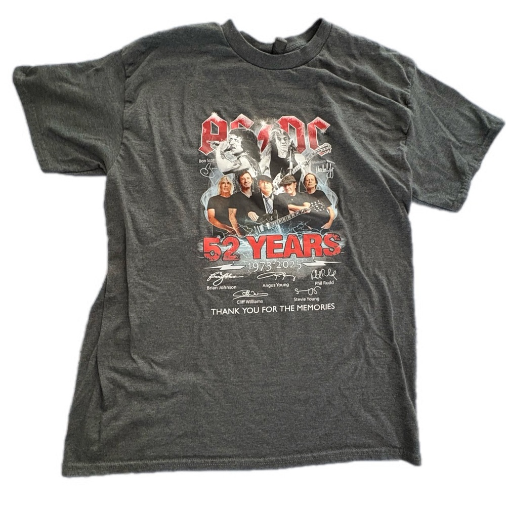 AC/DC 52 Years T-Shirt in‎ Dark Gray